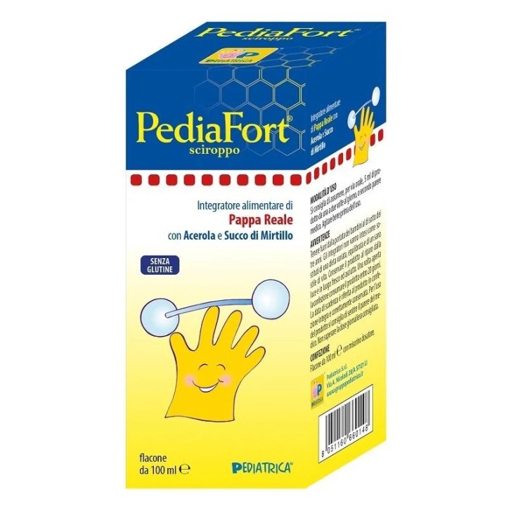 Pediafort Sciroppo Integratore con Pappa Reale Acerola e Mirtillo 100 ml - Pediatrica