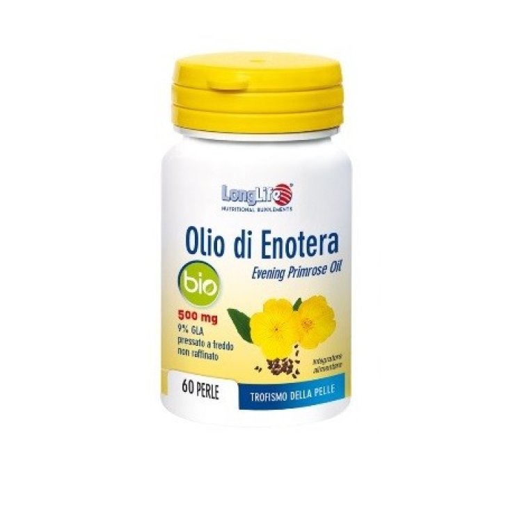 Longlife Olio di Enotera Bio Integratore Alimentare 60 Perle - Longlife Longlife Olio di Enotera Bio Integratore Alimentare 60 Perle - Longlife