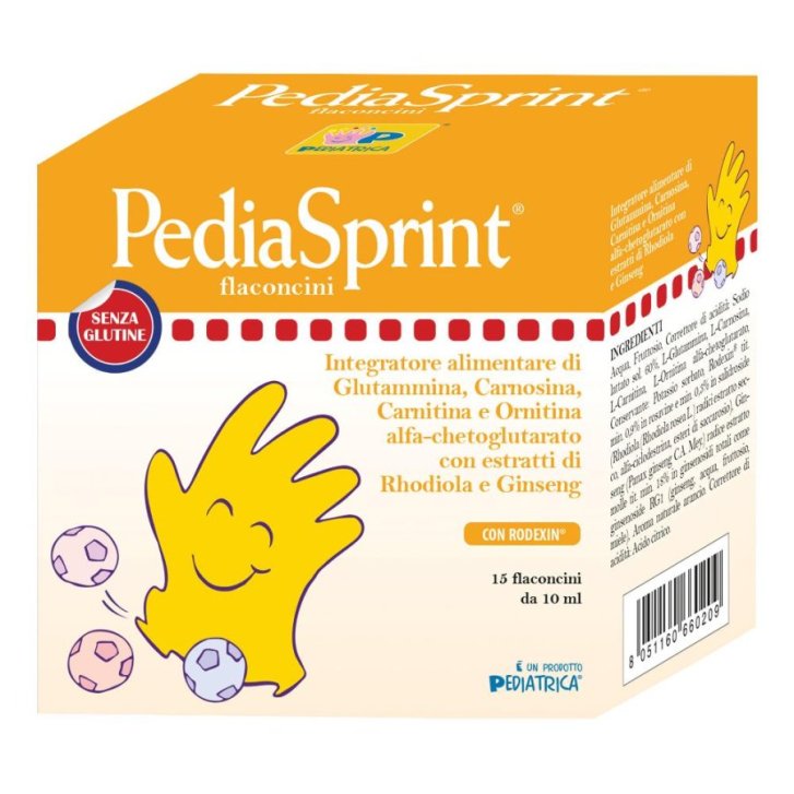 PediaSprint Integratore Alimentare per la Stanchezza 15 Flaconcini da 10 ml - Pediatrica PediaSprint Integratore Alimentare per la Stanchezza 15 Flaconcini da 10 ml - Pediatrica