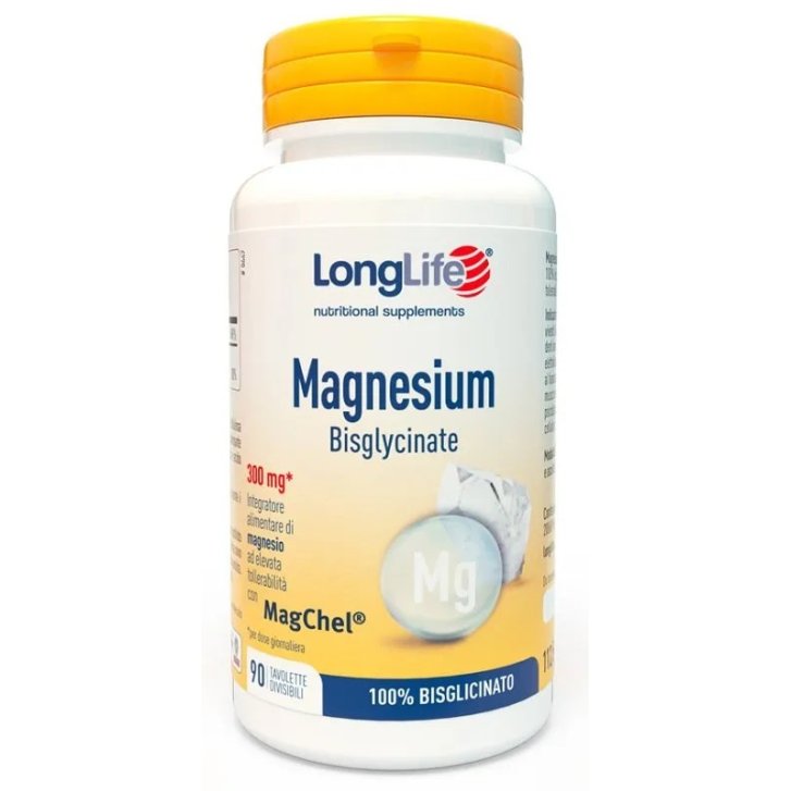Longlife Magnesium Bisgl 90 Tavolette Integratore di Magnesio Bisglicinato - Longlife Longlife Magnesium Bisgl 90 Tavolette Integratore di Magnesio Bisglicinato - Longlife