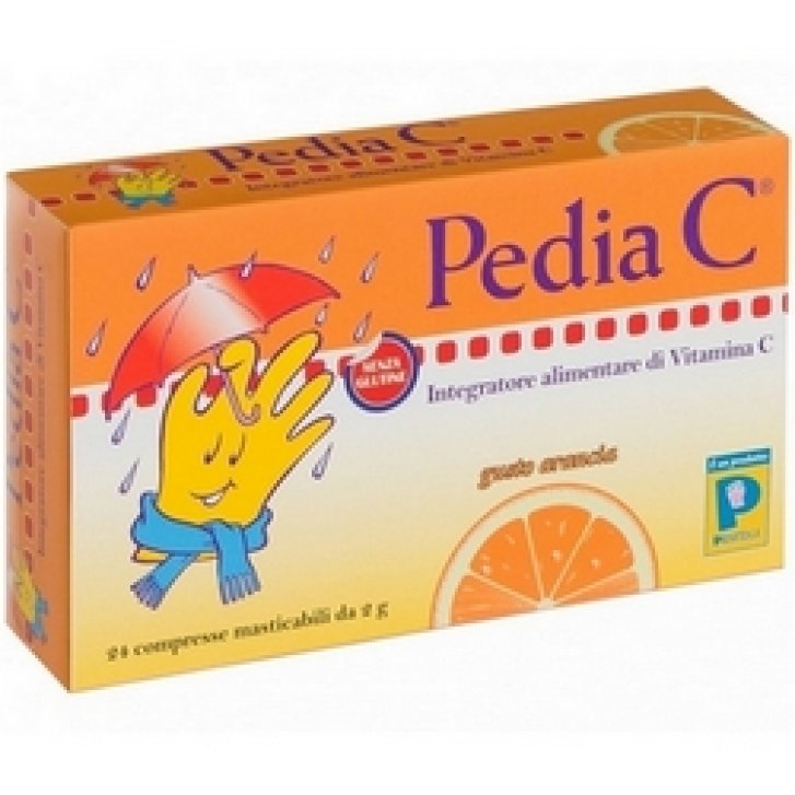 PediaC Arancia Integratore Vitamina C per Sistema Immunitario 24 Compresse Masticabili - Pediatrica PediaC Arancia Integratore Vitamina C per Sistema Immunitario 24 Compresse Masticabili - Pediatrica