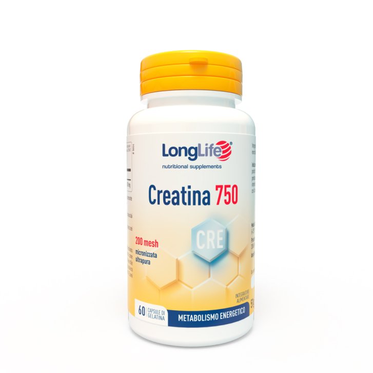 Creatina 750mg Integratore Alimentare 60 Capsule - Longlife Creatina 750mg Integratore Alimentare 60 Capsule - Longlife