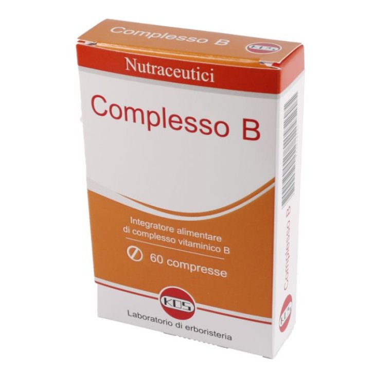 Complesso B Integratore Alimentare per Metabolismo Energetico e Sistema Immunitario 60 Compresse - Kos