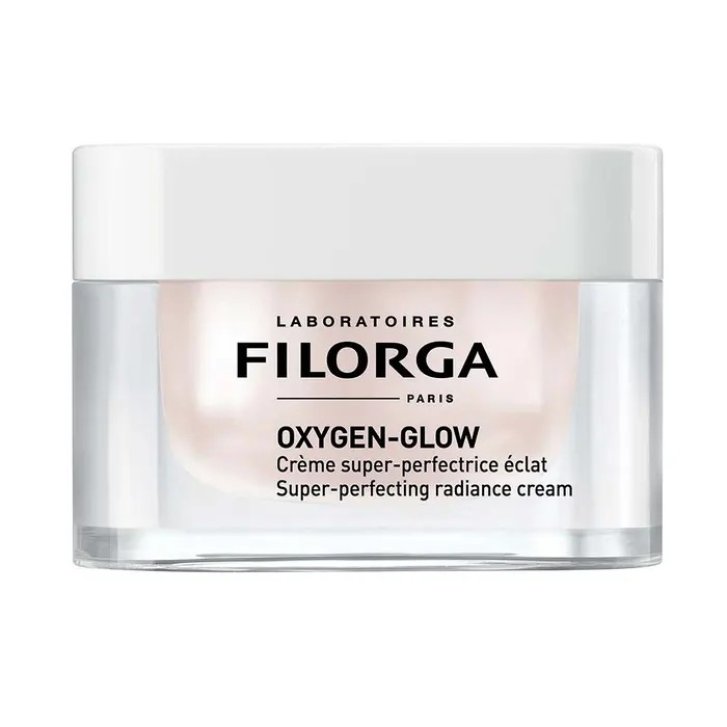 Filorga Oxygen Glow Crema Super-Perfezionatrice Illuminante con Acido Ialuronico e Peptide Color-Control 50 ml - Filorga