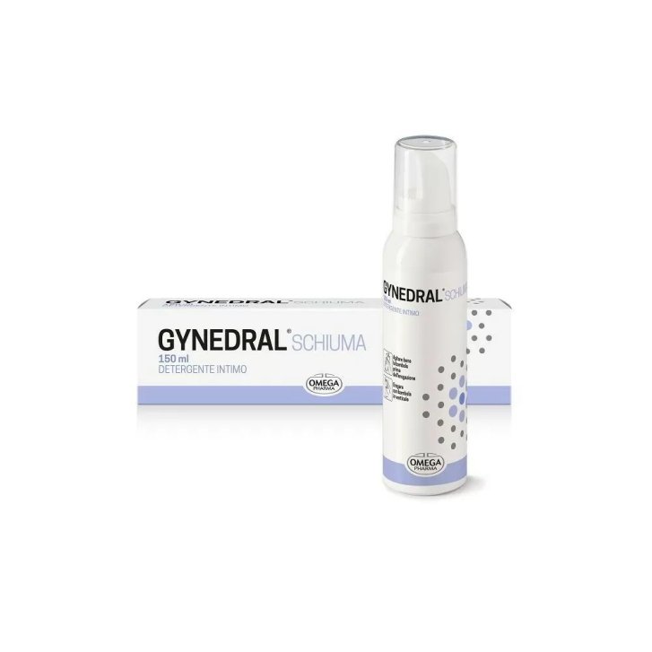 Gynedral Schiuma Detergente per Igiene Intima con Azione Antibatterica e Lenitiva 150 ml - Omega Pharma