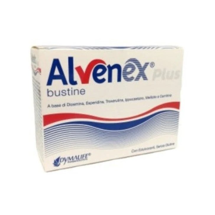 Alvenex Plus Integratore Venotonico con Diosmina e Carnitina 14 Bustine - Dymalife Pharmaceutical Srl Alvenex Plus Integratore Venotonico con Diosmina e Carnitina 14 Bustine - Dymalife Pharmaceutical Srl