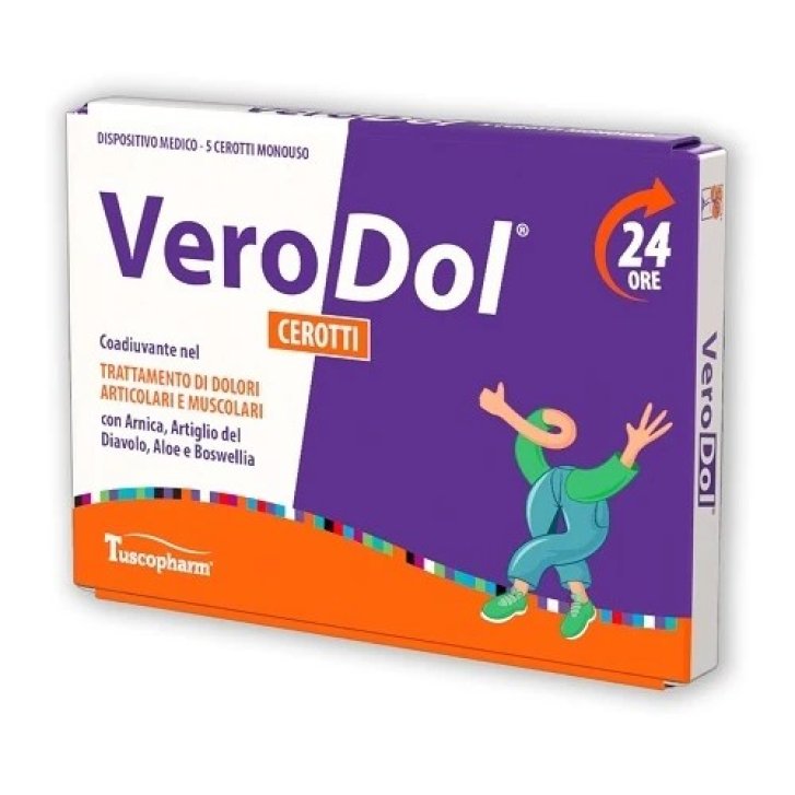 Verodol Cerotto Dispositivo Medico per Dolori Muscolari e Articolari 5 Pezzi - 40PF4147