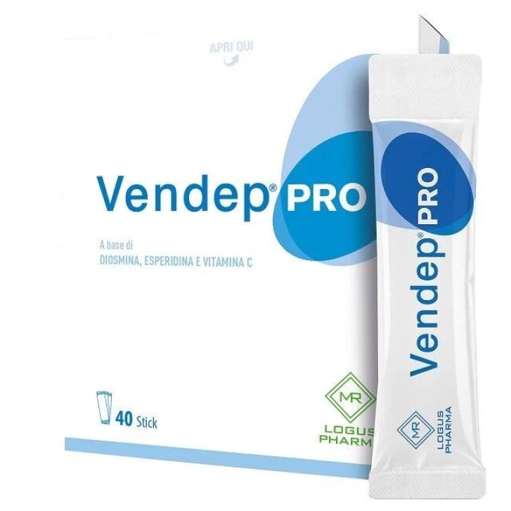 Vendep Pro Integratore con Diosmina Esperidina e Vitamina C 40 Stick - Logus Pharma