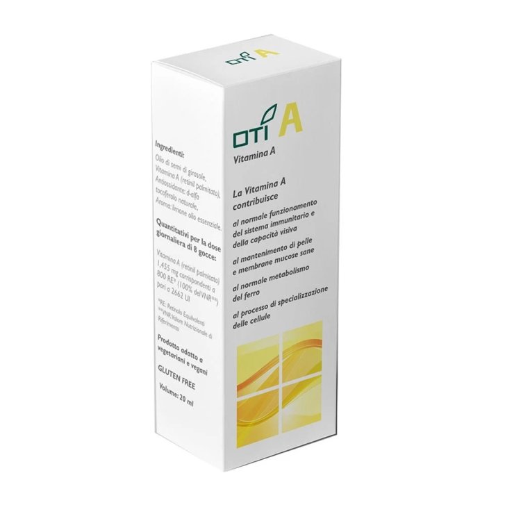 Oti A Vitamina A Integratore in Gocce per Sistema Immunitario e Vista 20ml - OTI
