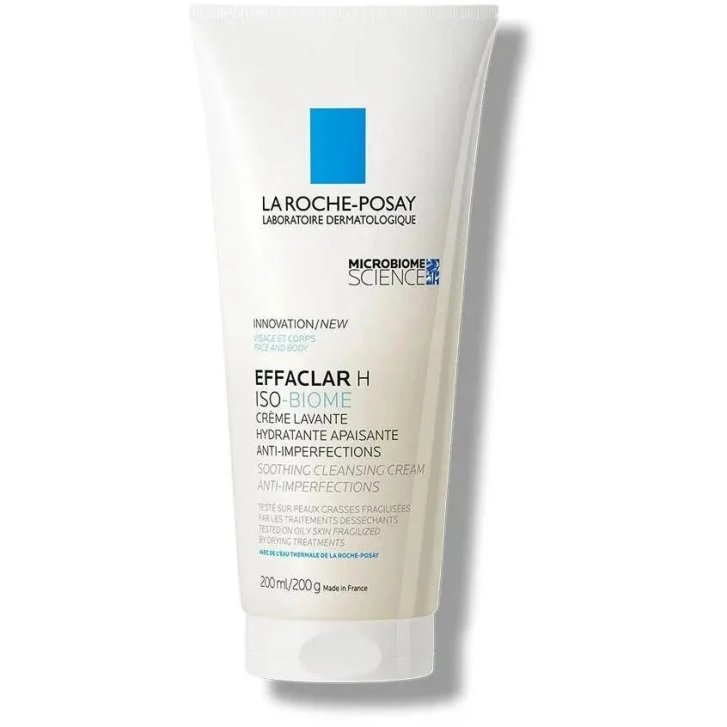 Effaclar H Iso Biome Crema Lavante Lenitiva e Idratante per Pelle Grassa a Tendenza Acneica 200 ml - La Roche-Posay