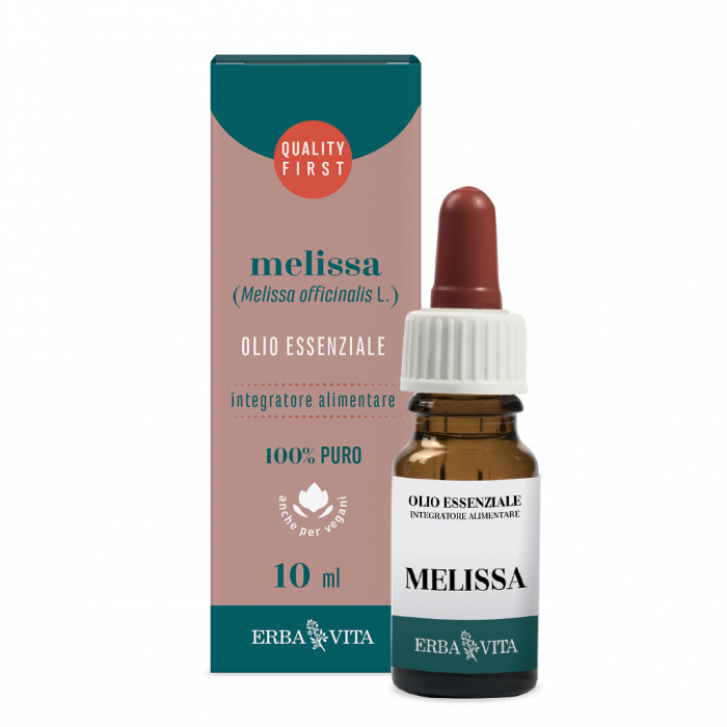 Melissa Olio Essenziale Integratore per Rilassamento e Benessere Mentale 10 ml - Farmaderbe