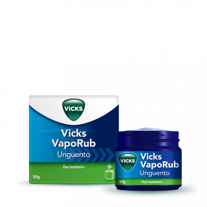 Vicks VapoRub Unguento per Inalazione con Canfora e Mentolo 50g - Vicks