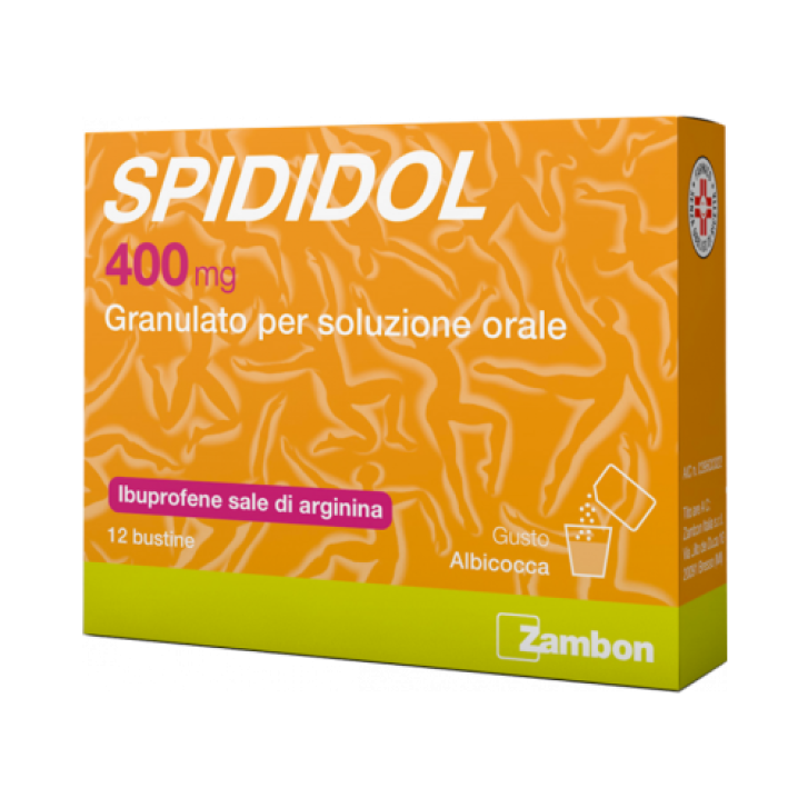 Spididol 400 mg Granulato per Soluzione Orale Gusto Albicocca 12 Bustine - Zambon Italia Srl