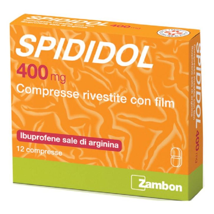 Spididol 400 mg Compresse Rivestite con Film per Dolore e Febbre 12 Compresse - Zambon