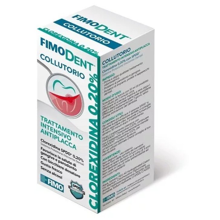 Fimodent Collutorio alla Clorexidina 0,20% Trattamento Antiplacca Intensivo 200ml - Fimo