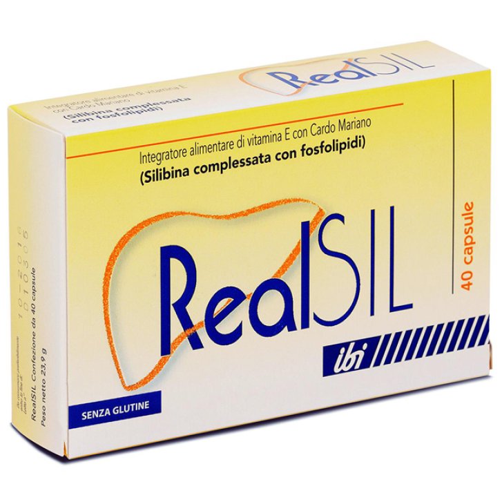Realsil Integratore con Silibina e Vitamina E per Funzionalità Epatica 40 Capsule - I.B.I. Giovanni Lorenzini