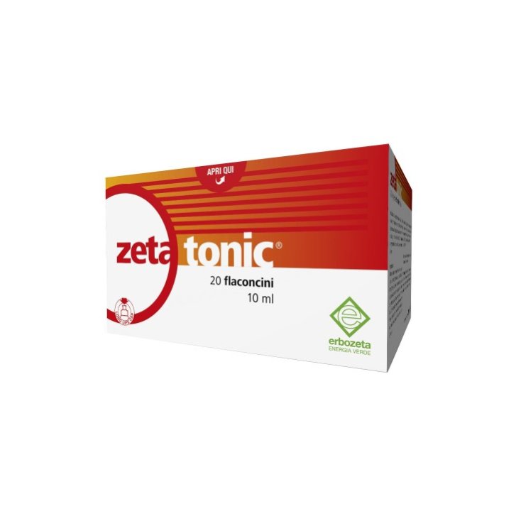 Zeta Tonic Integratore Alimentare con Vitamine e Estratti Vegetali 20 Flaconcini 10 ml - ERBOZETA
