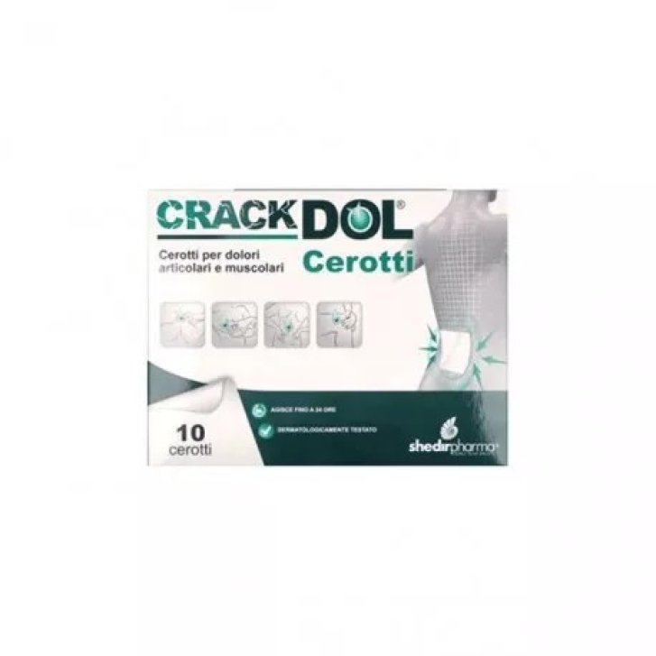 Crackdol Cerotto per Dolori Muscolari e Articolari 10 Pezzi - Shedir Pharma