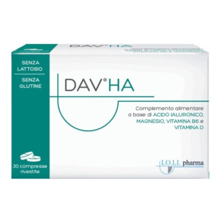Dav Integratore Alimentare con Acido Ialuronico, Magnesio e Vitamine 30 Compresse Rivestite - LO.LI.Pharma Dav Integratore Alimentare con Acido Ialuronico, Magnesio e Vitamine 30 Compresse Rivestite - LO.LI.Pharma