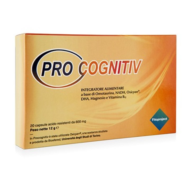Procognitiv Integratore Alimentare per Memoria e Funzioni Cerebrali 20 Capsule - Fitoproject Procognitiv Integratore Alimentare per Memoria e Funzioni Cerebrali 20 Capsule - Fitoproject