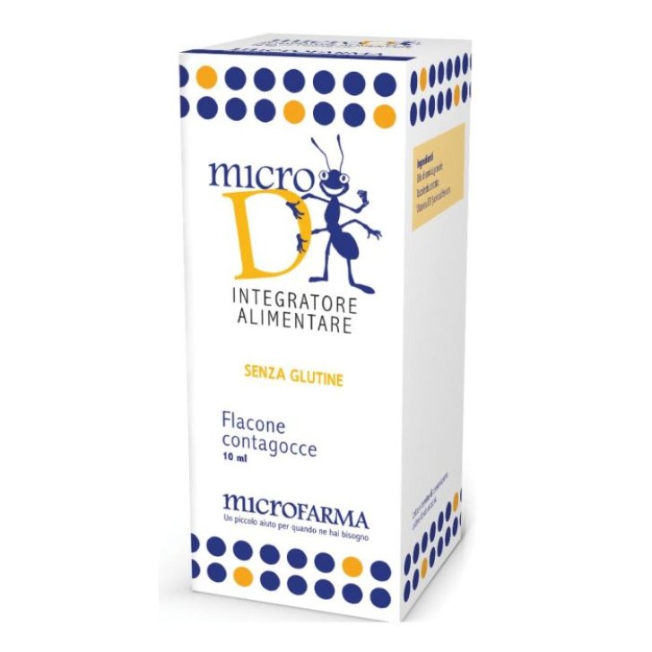 Micro D Integratore Alimentare con Vitamina D3 10 ml - Microfarma Micro D Integratore Alimentare con Vitamina D3 10 ml - Microfarma