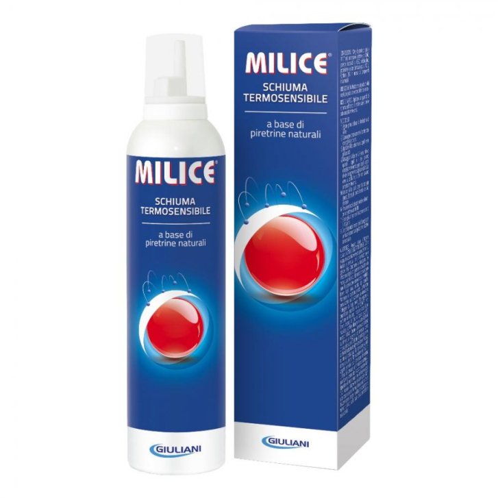 Milice Mousse Termosensibile Schiuma Antiparassitaria per Capelli e Peli 150ml - Sandoz