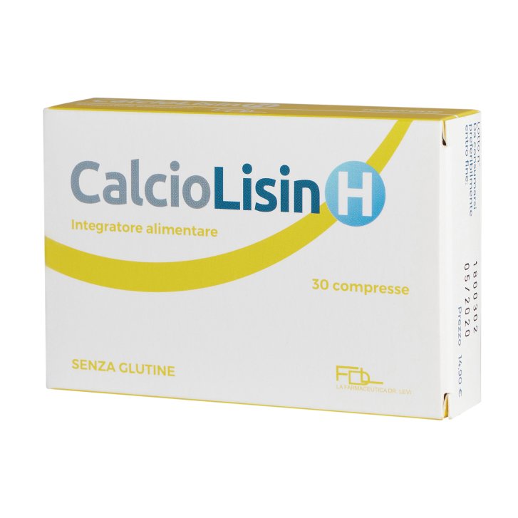 Calciolisin H Integratore Alimentare con Lisina Vitamina C Echinacea 30 Compresse - La Farmaceutica Dr Levi