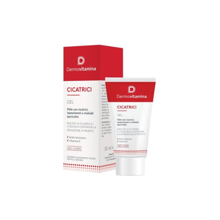 Dermovitamina Cicatrici Gel Sottile Invisibile con Acido Ialuronico e Ceramidi 30 ml - DERMOVITAMINA