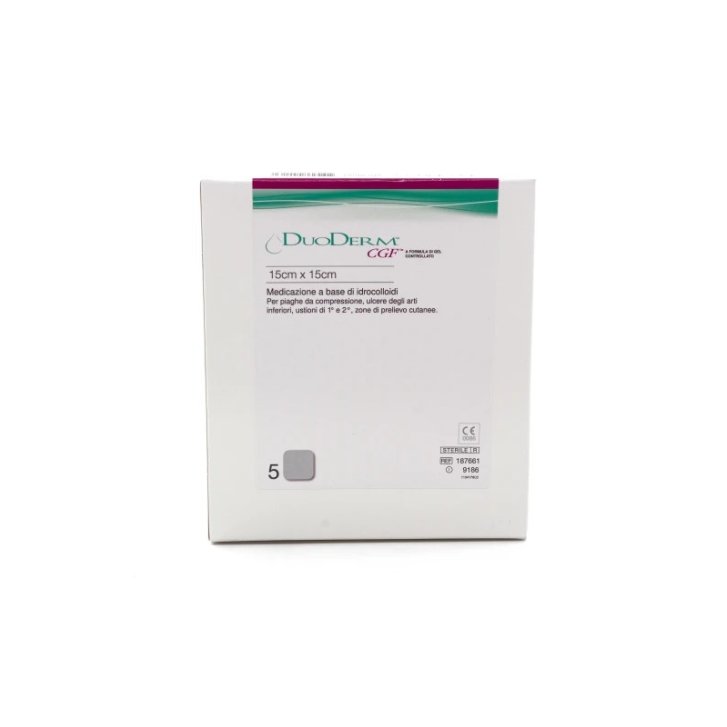 DuoDerm Cgf Medicazione Idrocolloidale per Lesioni con Scarso o Moderato Essudato 15x15 cm 5 Pezzi - Convatec Italia