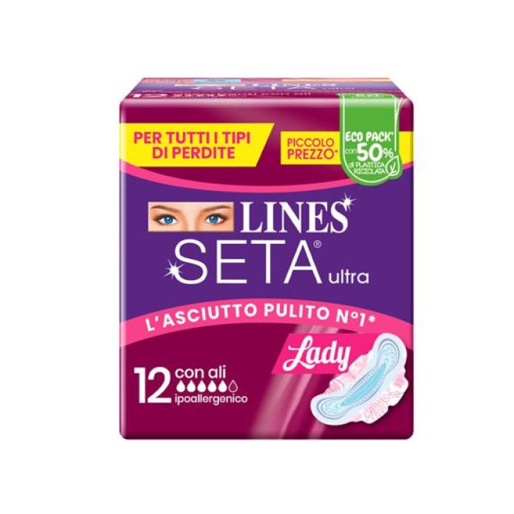 Lines Seta Ultra Assorbenti Lady Ali 12 Pezzi - Lines