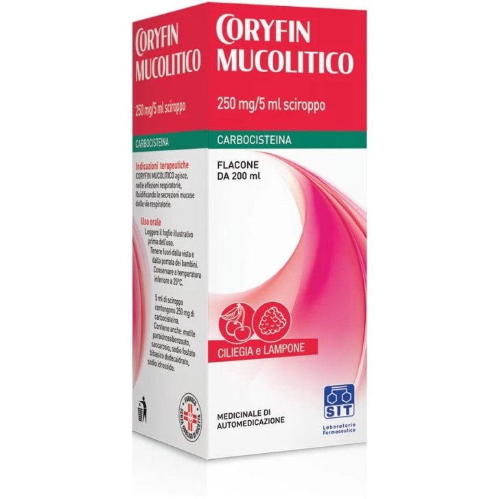 Coryfin Mucolitico Sciroppo 250 mg/5 ml 200 ml - Sit Laboratorio Farmac. Srl