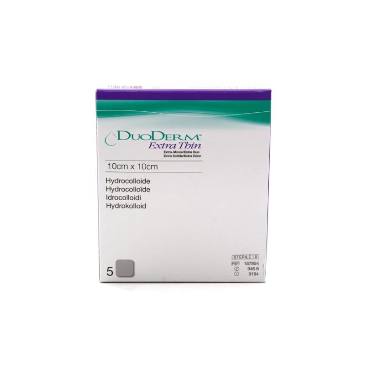 Medicazione Idrocolloidale Sterile Duoderm Extra Sottile 10x10 cm 5 Pezzi - Convatec Italia Medicazione Idrocolloidale Sterile Duoderm Extra Sottile 10x10 cm 5 Pezzi - Convatec Italia