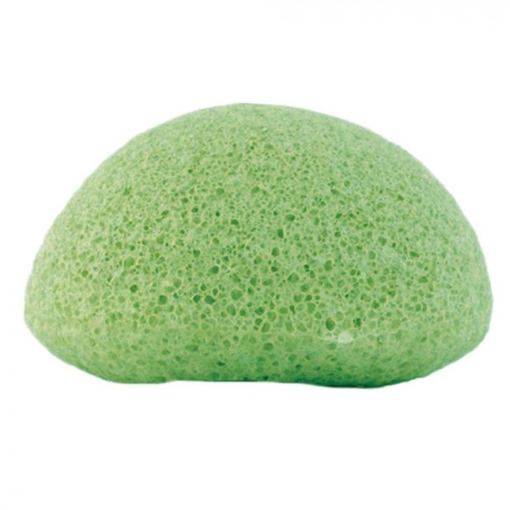 Konjac Spugna Verde con Argilla Verde per Pelli Miste e Grasse Diametro 7 cm - Alcea