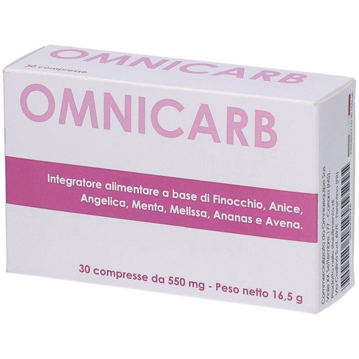 Omnicarb Integratore per Gas Intestinali e Benessere Digestivo 30 Compresse - OMNIAEQUIPE