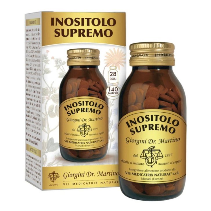 Inositolo Supremo Integratore Alimentare con Mio-Inositolo Carciofo e Vitamine del Gruppo B 140 Pastiglie - DR.GIORGINI SER-VIS Srl