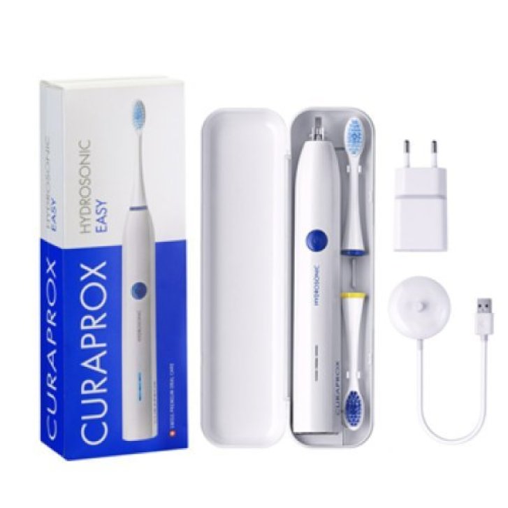 Curaprox Spazzolino Sonico Hydrosonic Easy 1 Pezzo con 3 Modalità e Testine Curen - Curaden AG