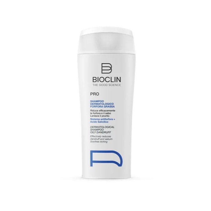 Bioclin Pro Shampoo Dermatologico per Forfora Grassa con Piroctone Olamine 200 ml - Bioclin