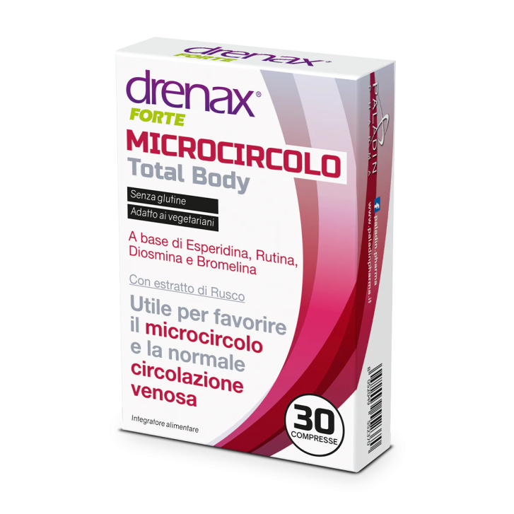 Drenax Forte Microcircolo Total Body Integratore per la Circolazione 60 Compresse - Paladin Pharma