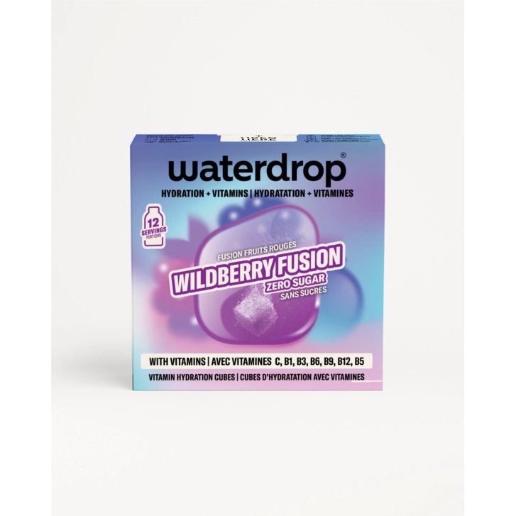 Waterdrop Wildberry Fusion 12 Cubetti per Acqua Aromatizzata senza Zuccheri Aggiunti - WATERDROP MICRODRINK GmbH