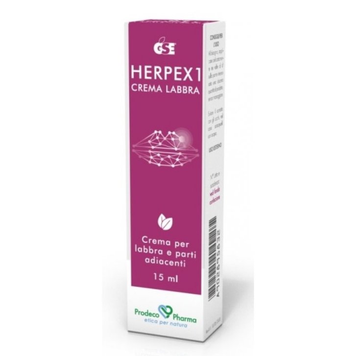 Gse Herpex 1 Crema Labbra Coadiuvante Herpes con Estratto di Semi di Pompelmo 15 ml - GSE