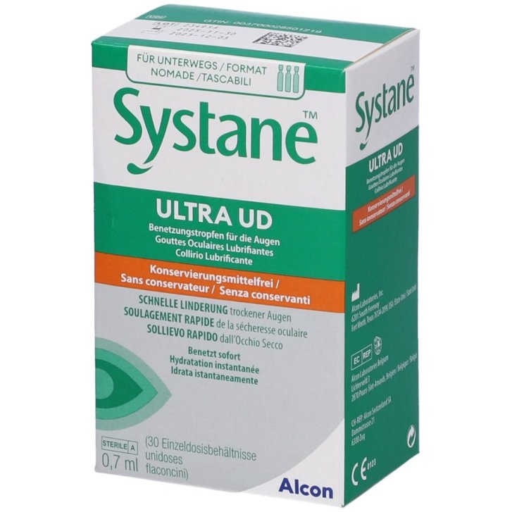 Systane Ultra Ud Gocce Oculari Lubrificanti per Occhio Secco 30 Flaconcini da 0,7 ml - Alcon