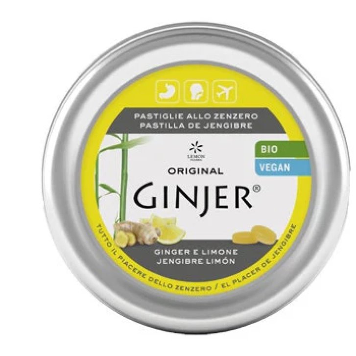 Lemon Pharma Pastiglie Zenzero e Limone per Benessere Digestivo e Vie Respiratorie 50 g - DI-VA