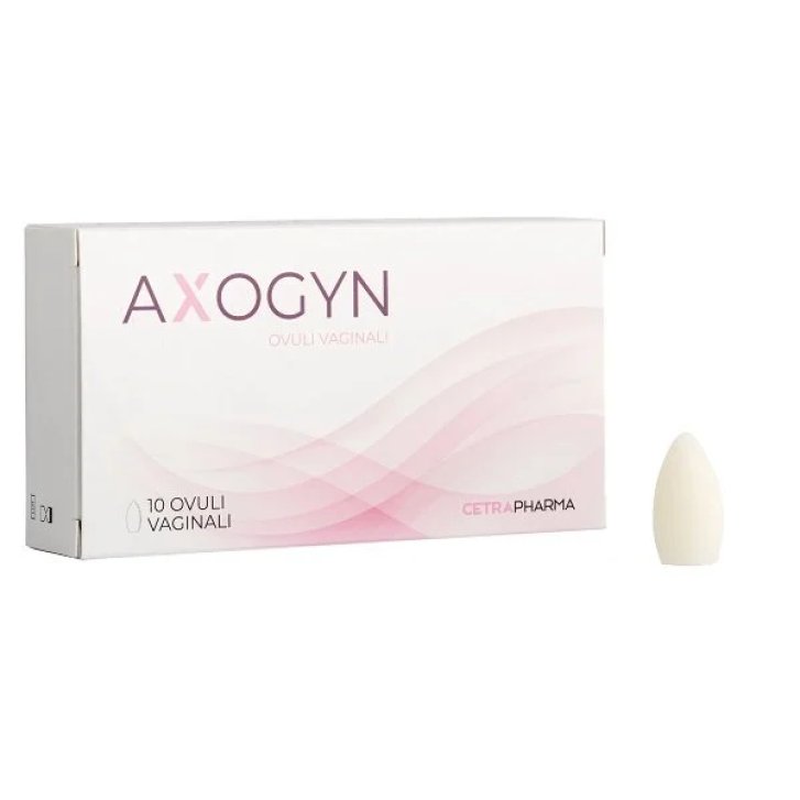 Axogyn Ovuli Vaginali con Acido Ialuronico e Acido Lattico 10 Pezzi - Cetra Pharma