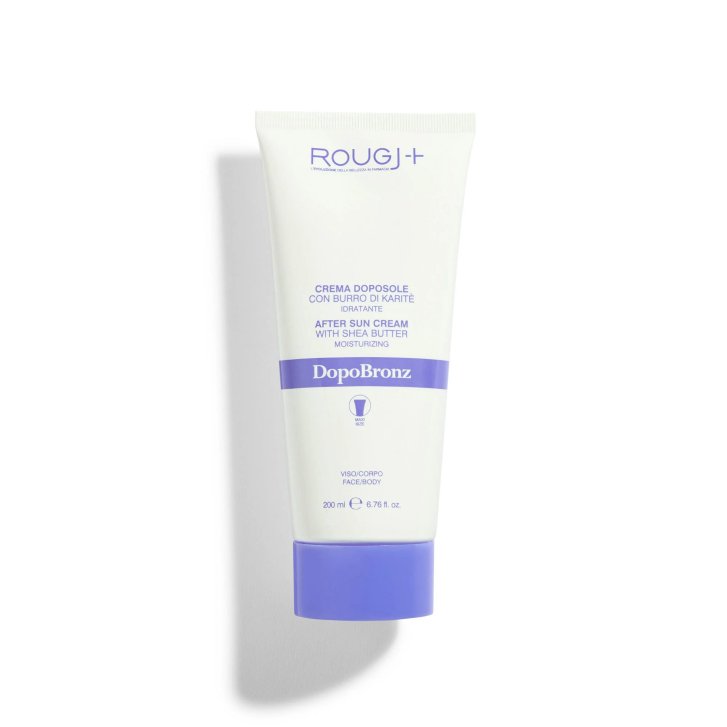 Rougj DopoBronz Maxi Crema Doposole Idratante con Burro di Karitè e Olio di Avocado 200 ml - Rougj
