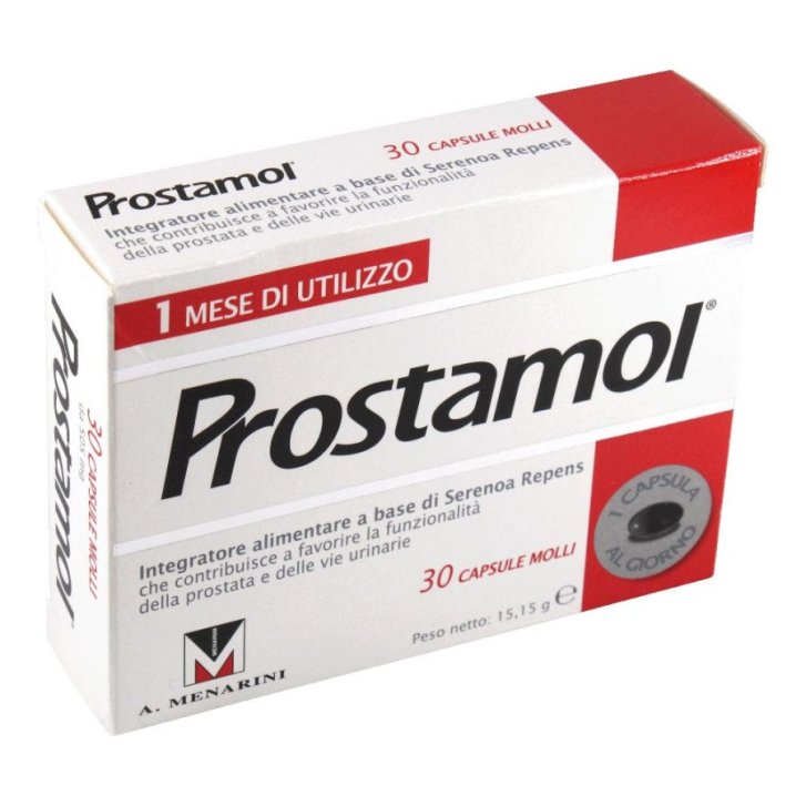 Prostamol Integratore per Funzionalità della Prostata e Vie Urinarie 30 Capsule Molli - GMM FARMA Srl