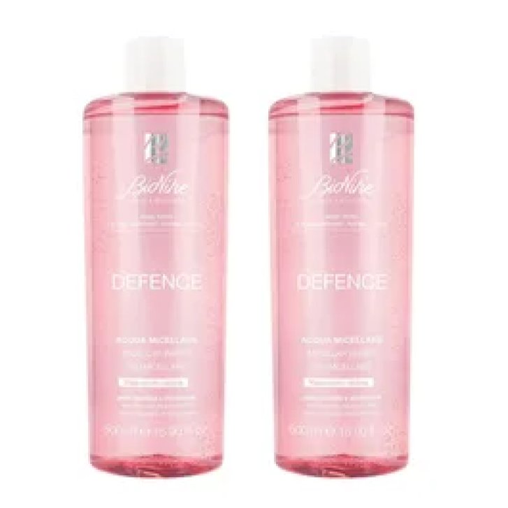 Bionike Defence Acqua Micellare Viso Occhi Labbra Pelli Sensibili 2 x 500ml - Bionike