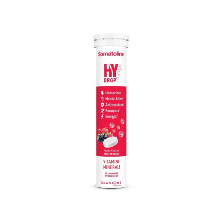 Somatoline Hydrop Frutti Rossi Integratore Alimentare 20 Compresse Effervescenti - Olyos Italia Srl