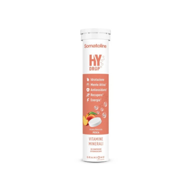 Somatoline Hydrop Pesca Integratore Vitamine e Sali Minerali 20 Compresse Effervescenti - Olyos Italia Srl