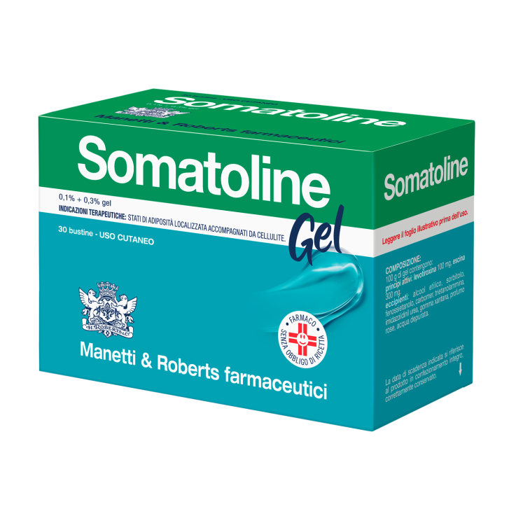 Somatoline Gel 0,1% + 0,3% per Adiposità Localizzata 30 Bustine - Somatoline