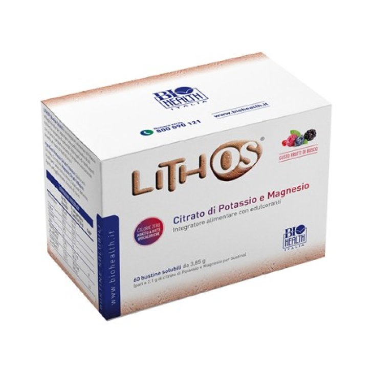 Lithos Integratore Alimentare di Magnesio e Potassio 60 Bustine - Biohealth Italia